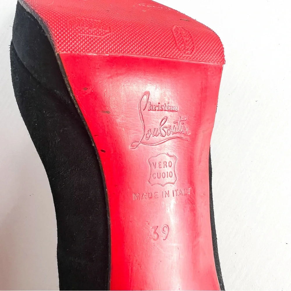 Christian Louboutin Black suede heels - Picture 3 of 9